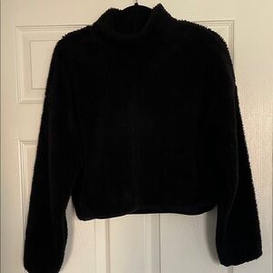 Teddy/fuzzy black sweatshirt /sweater